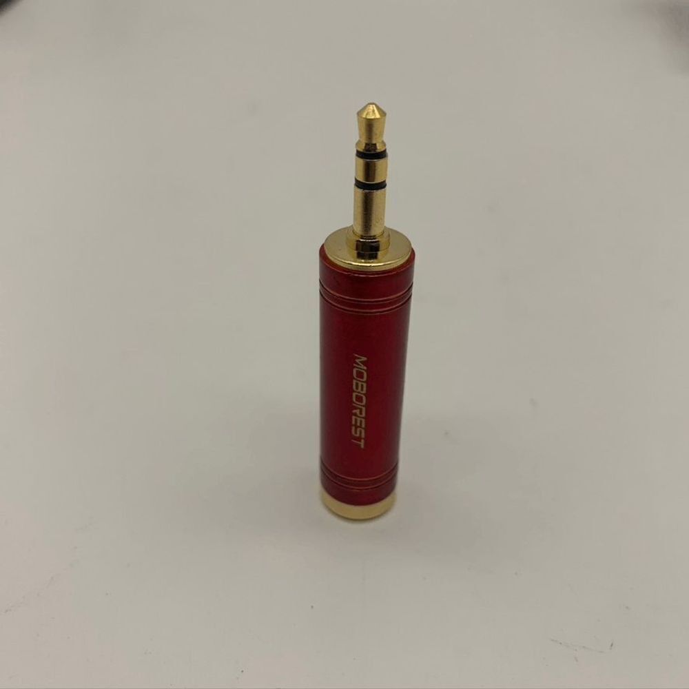 MOBOREST 3.5mm M to 6.35mm F Stereo Pure Copper Adapter
